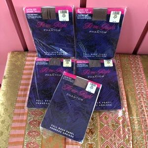 80's "Hug-me-Tight" Queen Size Nude Pantyhose - 5 pair - Beige Hosiery - Nylons